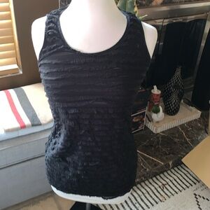 Gently Loved Sheer Ruffled Sleeveless Top by Free People